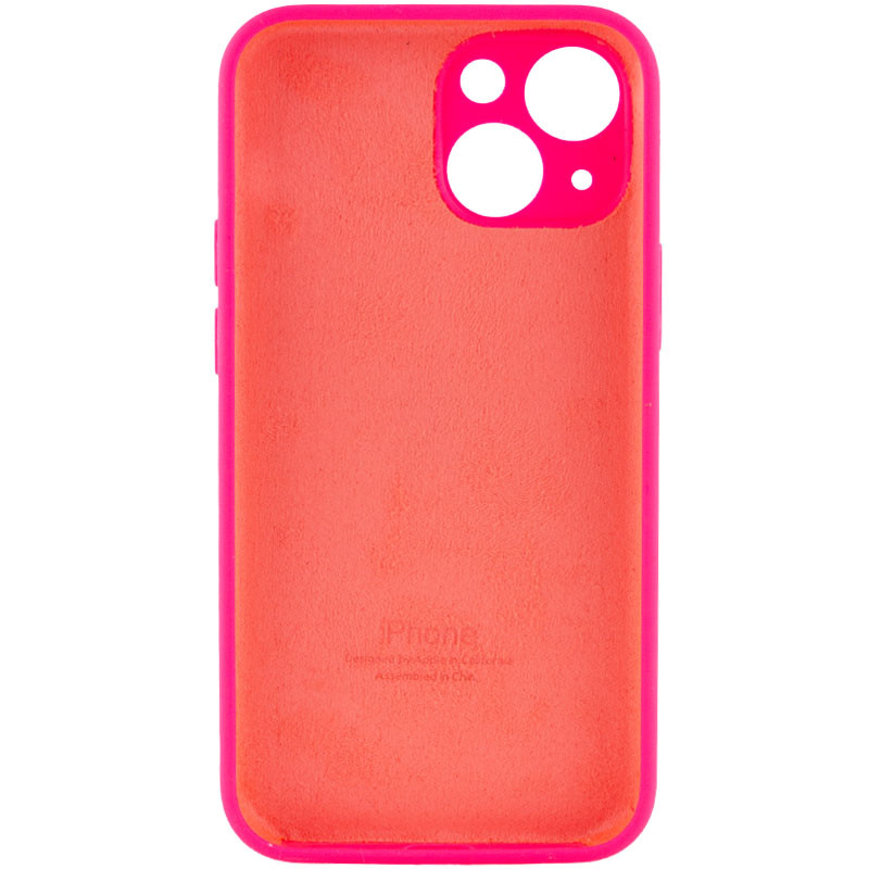 Silicone Case Full Camera Protective (AA) для iPhone 13 (Barbie Pink)-1